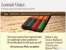 Tablet Screenshot of lornasvoice.com